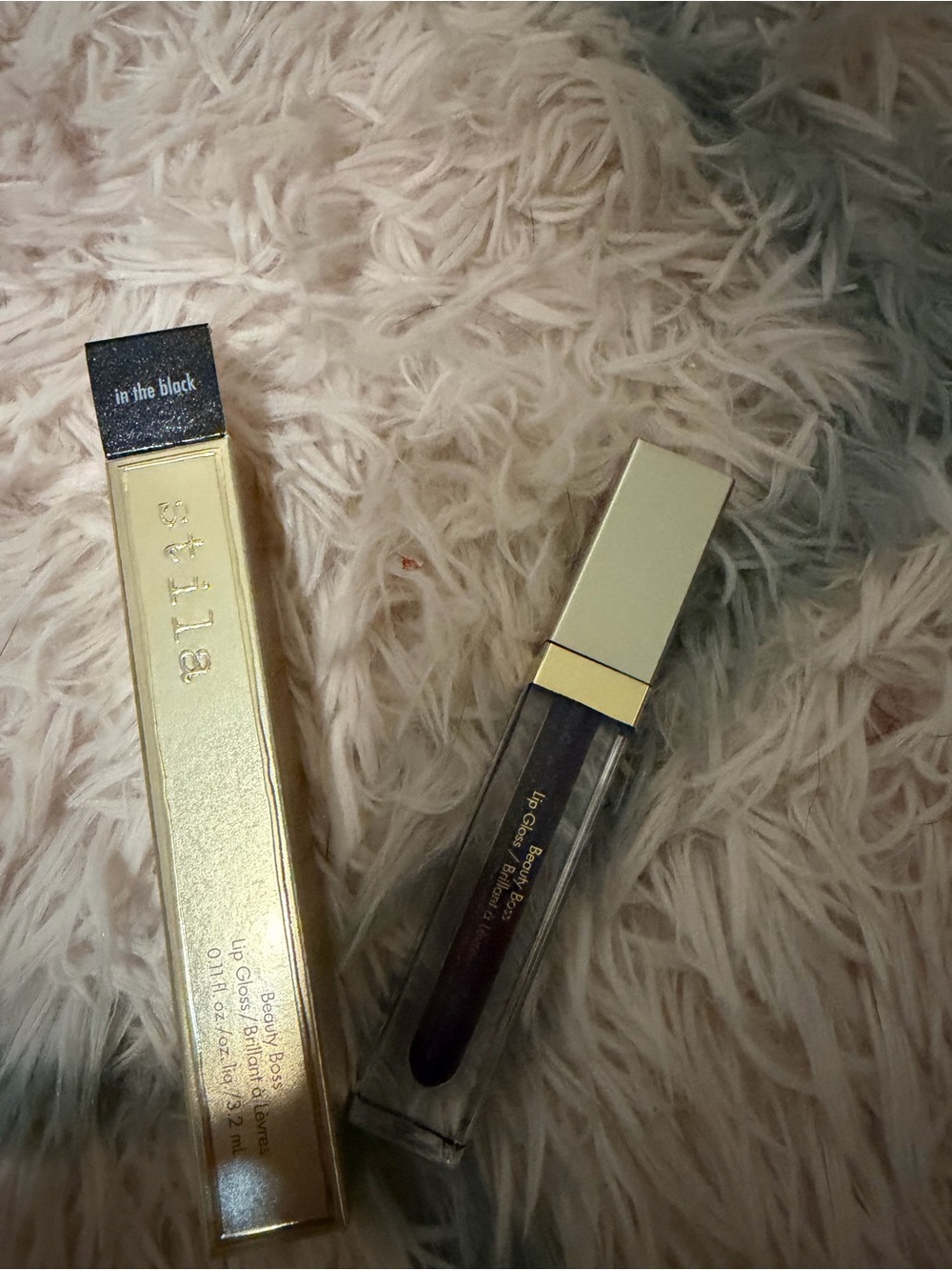 Stila Lip Gloss in Black Shimmer perfect for Halloween coming soon